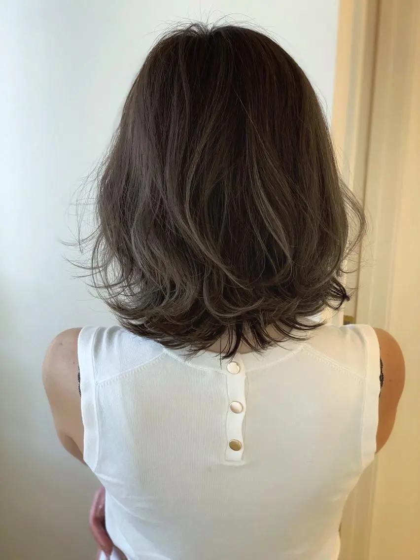 ミディアム カット ヘアカラー トリートメント 🍀ナガヤマ ヒデアキ🍀のヘアスタイル