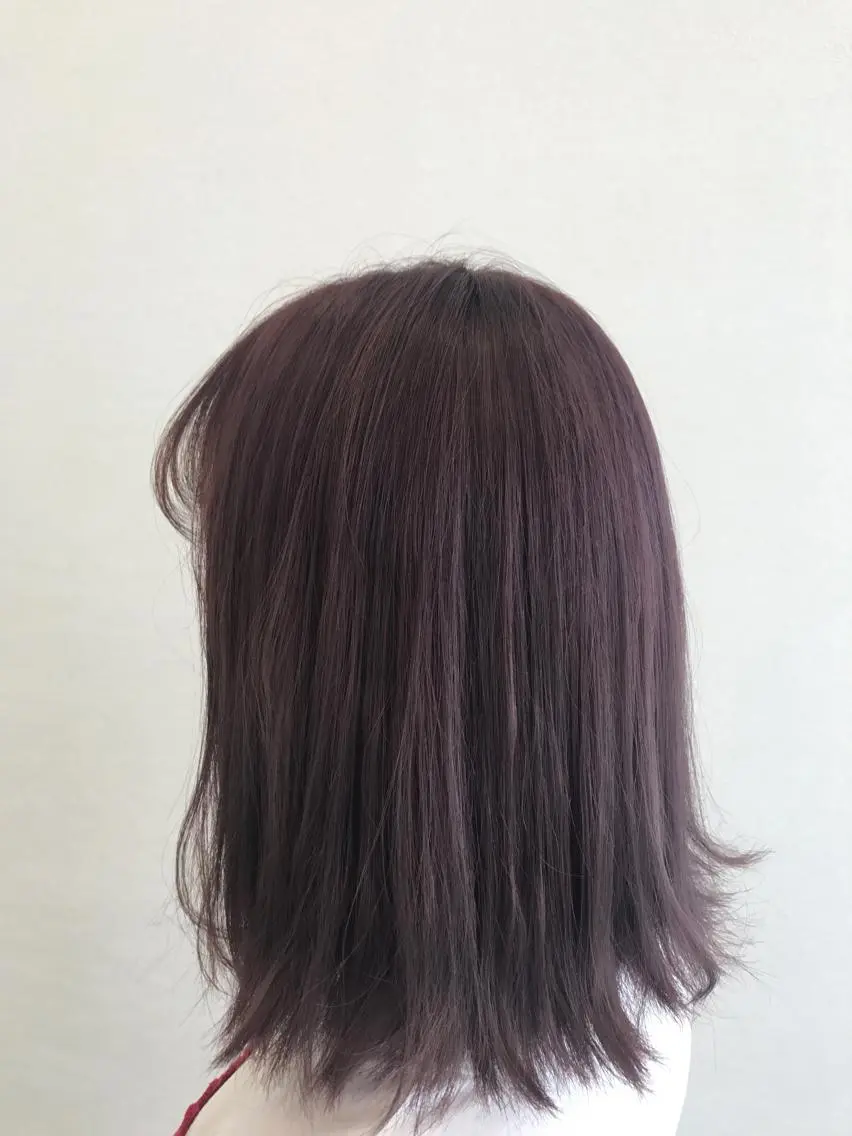 ミディアム パープルカラー 星野 慎也のヘアスタイル