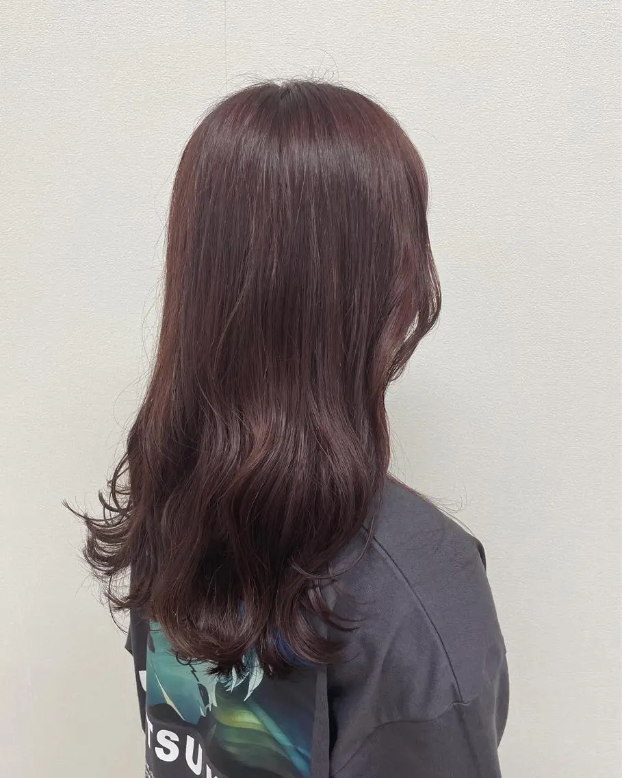 ロング カラー ヘアアレンジ インナーカラー ラベンダーカラー ラベンダーピンク ピンクカラー ヨシンモリ カット ヘアカラー トリートメント 酸性縮毛矯正🧴韓国 レイヤー/髪質改善のヘアスタイル