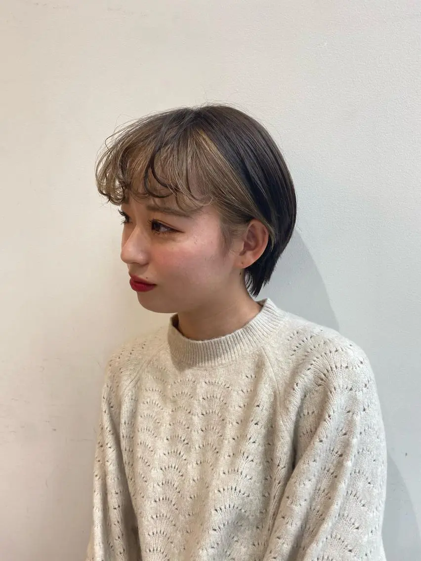 ショート 美髪矯正透明感カラー 江川 和輝のヘアスタイル