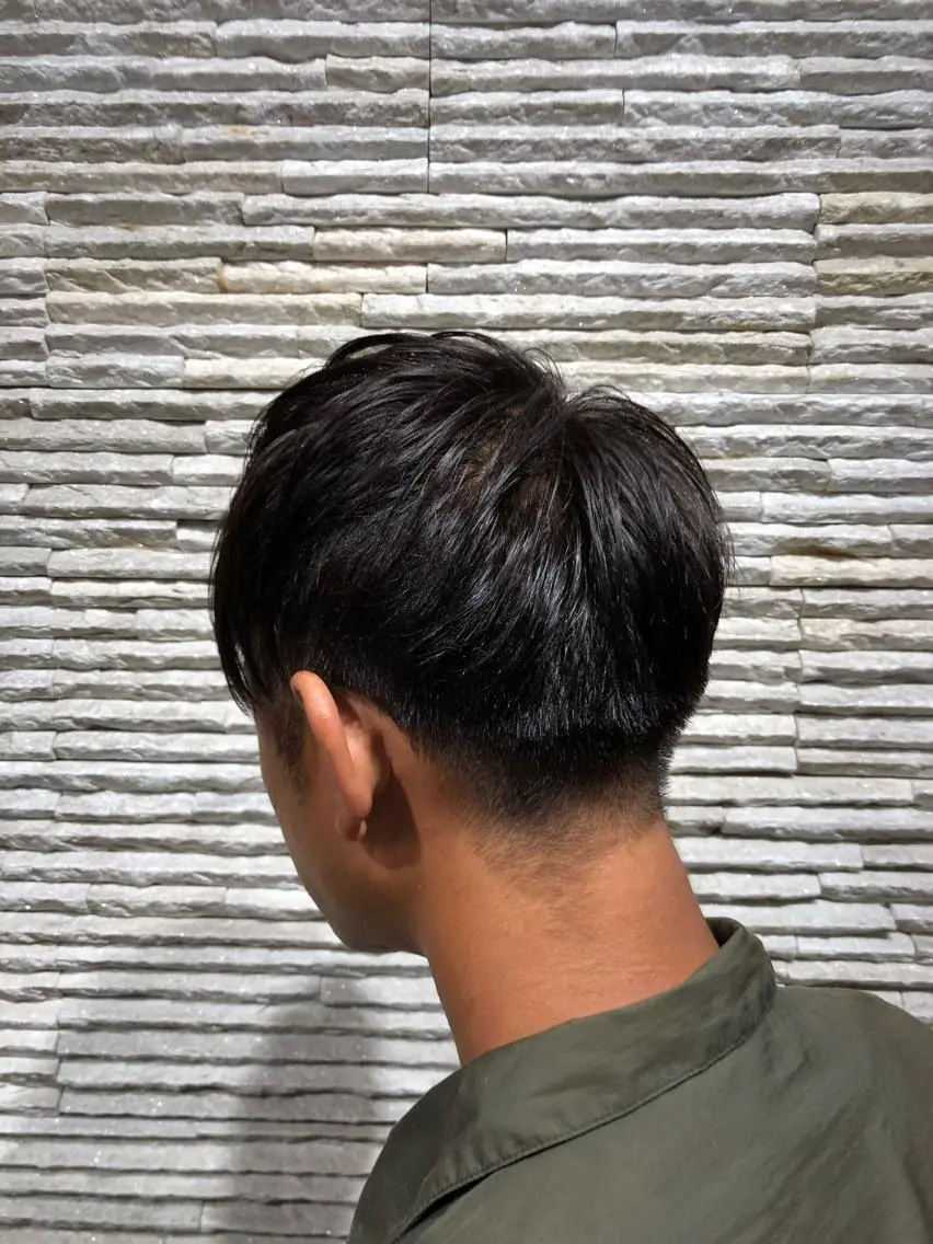 ショート カラー メンズ ツーブロック 刈り上げ ブラウンカラー ナチュラルブラウン メンズ特化☝️添田 好恵のヘアスタイル