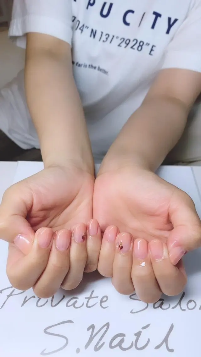 ネイル 西大分S.Nail 𓏲⋆🪸.⋆⸜🫧のネイルデザイン