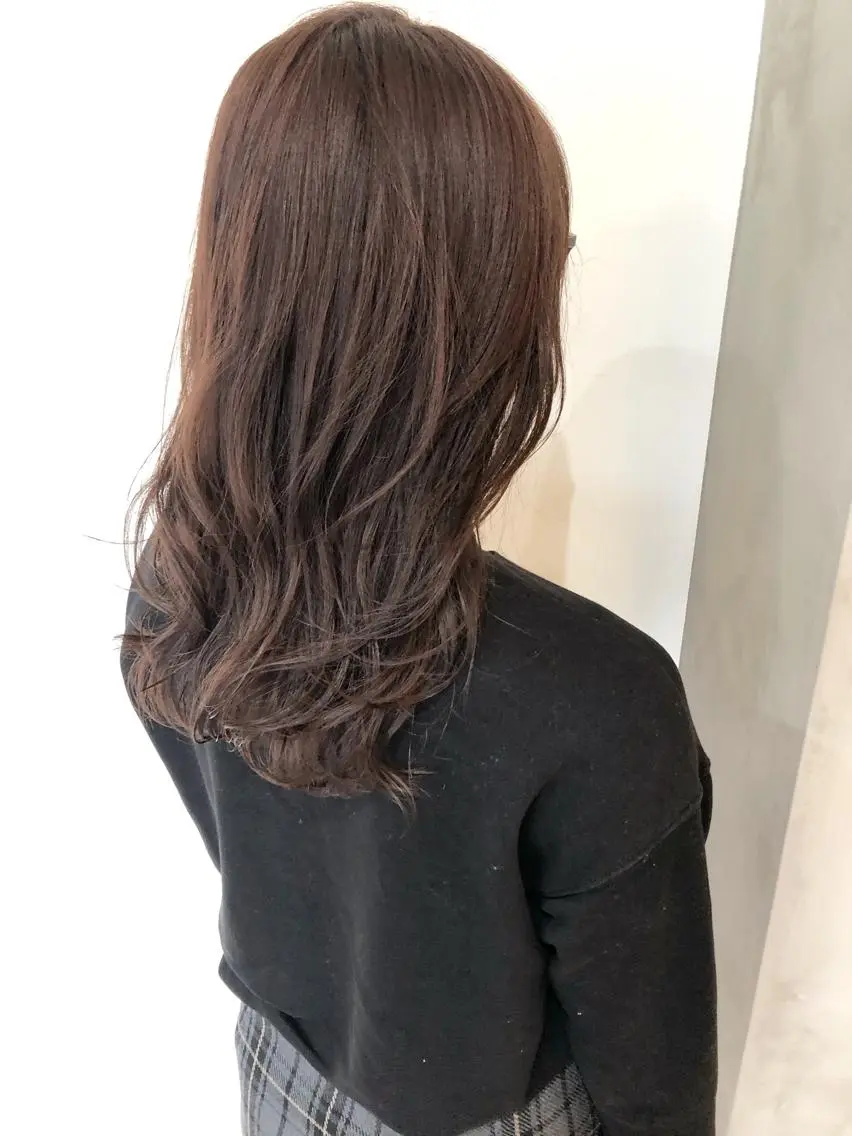 セミロング セミロングパーマ アッシュ ボブ エクステ 外国人風カラー カット ヘアカラー 夜23時まで予約🉑 reverieあきらのヘアスタイル