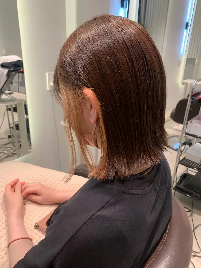 ショート カラー パーマ メンズ 髪質改善ストレート 中林優太のヘアスタイル