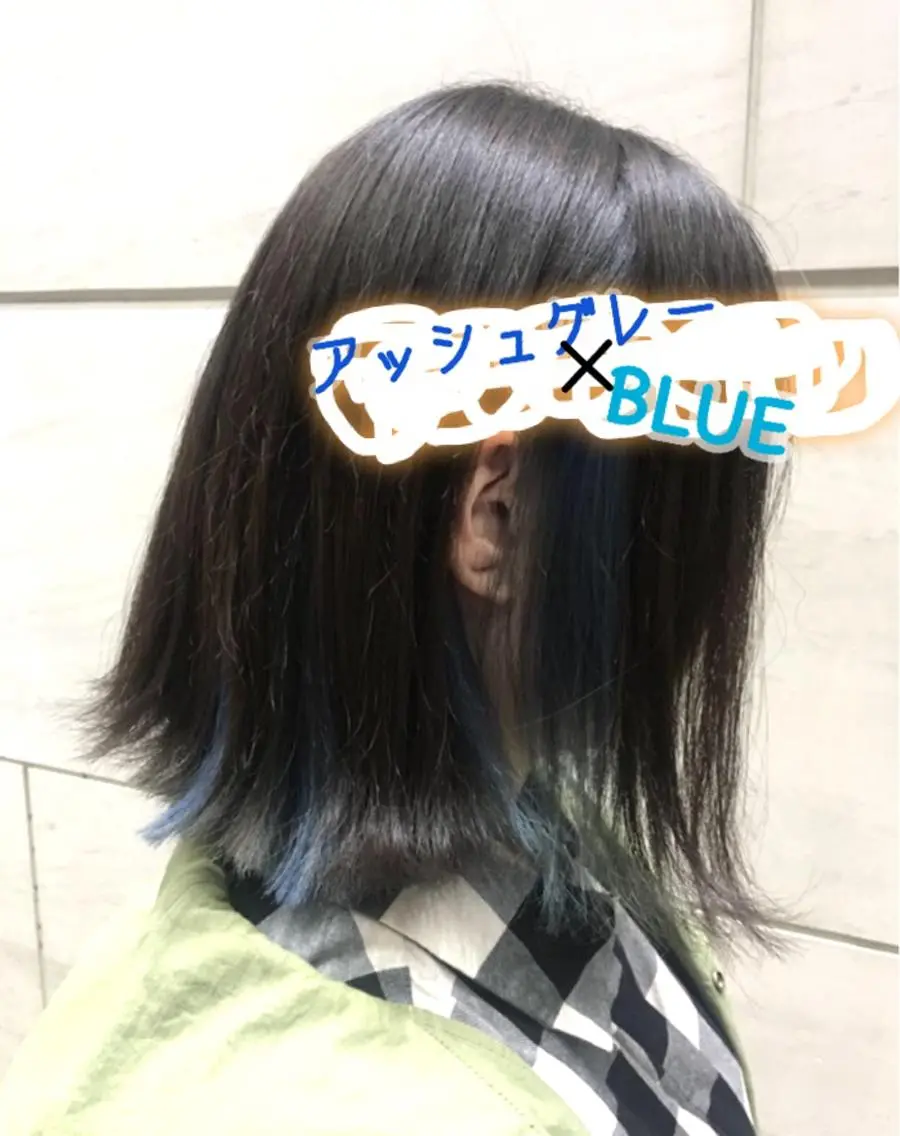 ミディアム カラー ブリーチ 熊谷 奈菜のヘアスタイル