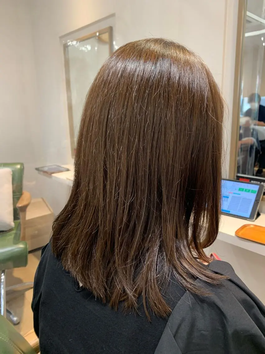 ミディアム カラー カット ヘアカラー トリートメント ヒロタ ハルヒ🦁のヘアスタイル