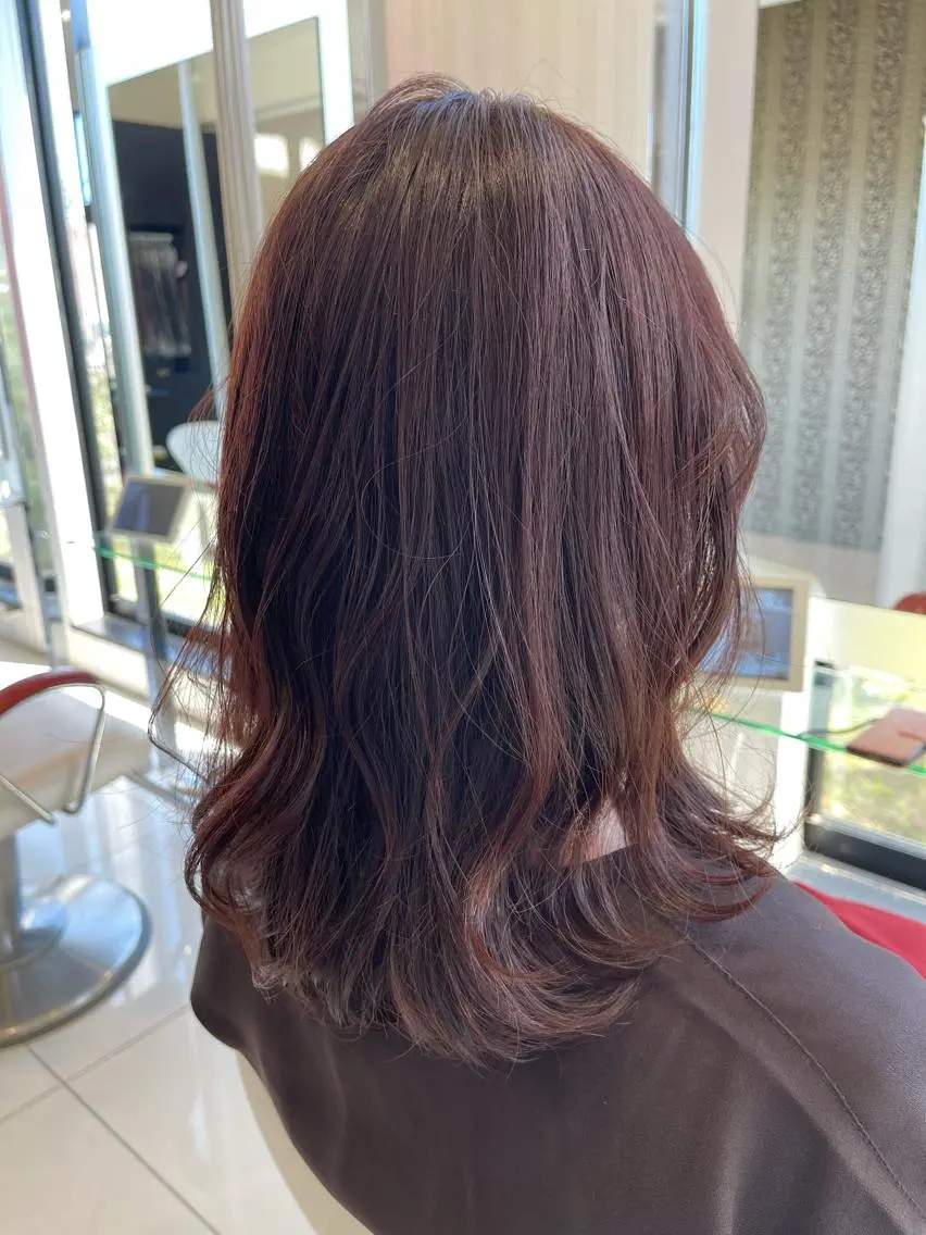 ミディアム カラー カット ヘアカラー トリートメント 杉田 一浩のヘアスタイル