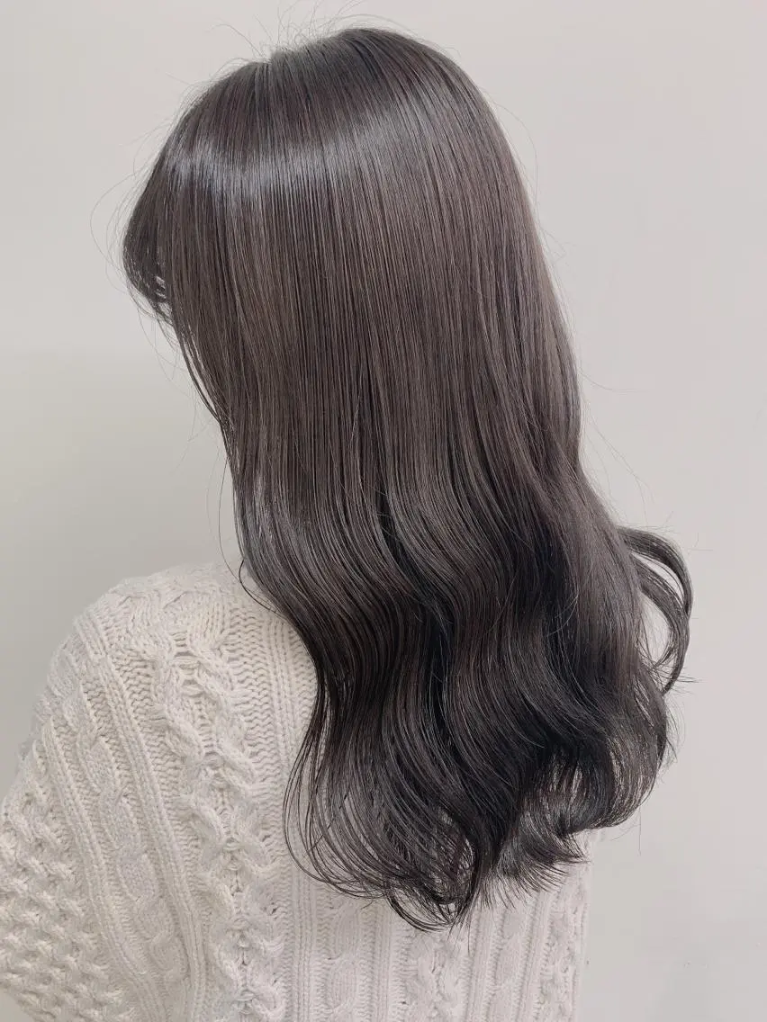 ロング カラー カット ヘアカラー トリートメント ヘアセット ⛄️冬の透明感 カラー⛄️大西のヘアスタイル