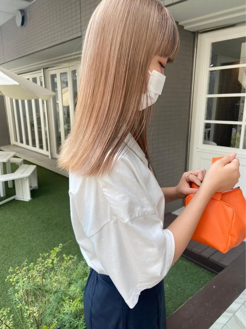 ロング カラー ネイル カット ヘアカラー トリートメント 𝗺𝗶𝗸𝘂♡ 似合わせ🎀のヘアスタイル