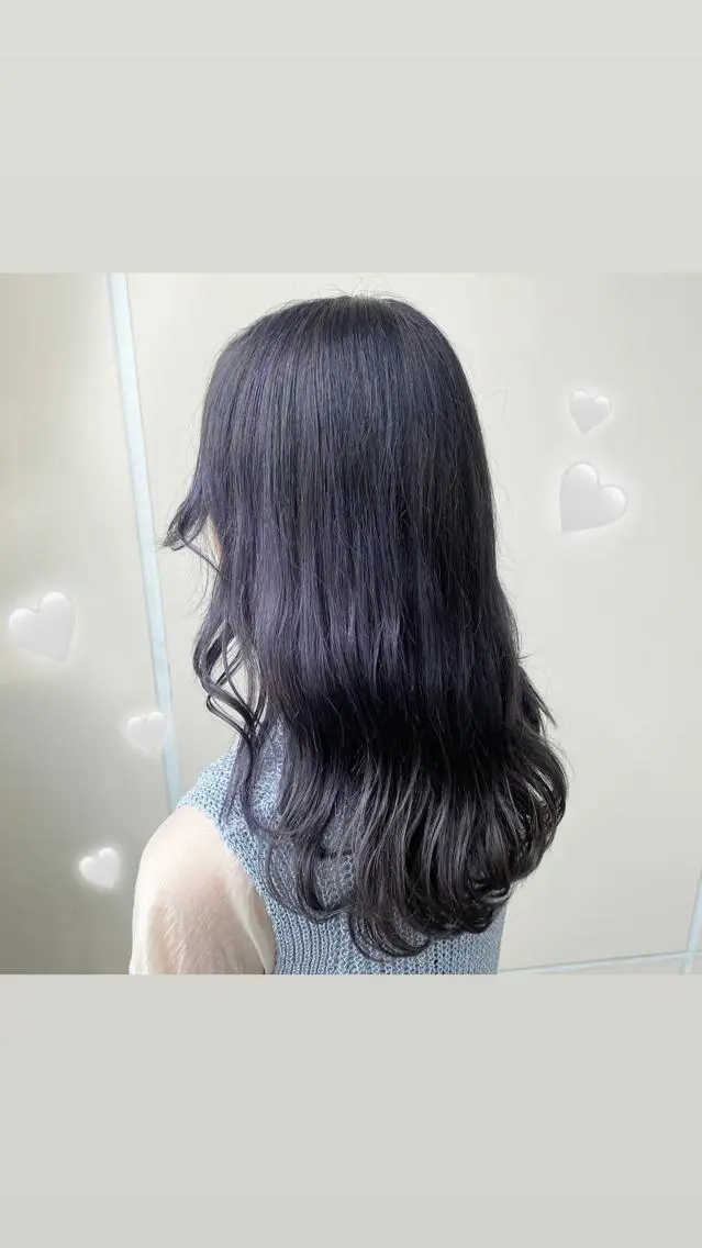 セミロング カラー ヘアカラー エクステ指名数 No.1💖ゆい🌈のヘアスタイル