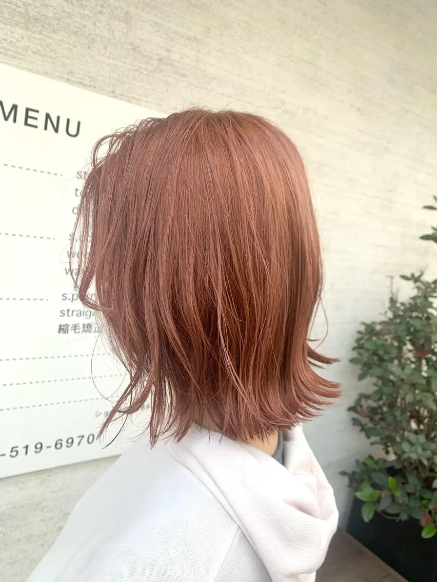 ミディアム 斉藤大河 カラー/縮毛矯正のヘアスタイル