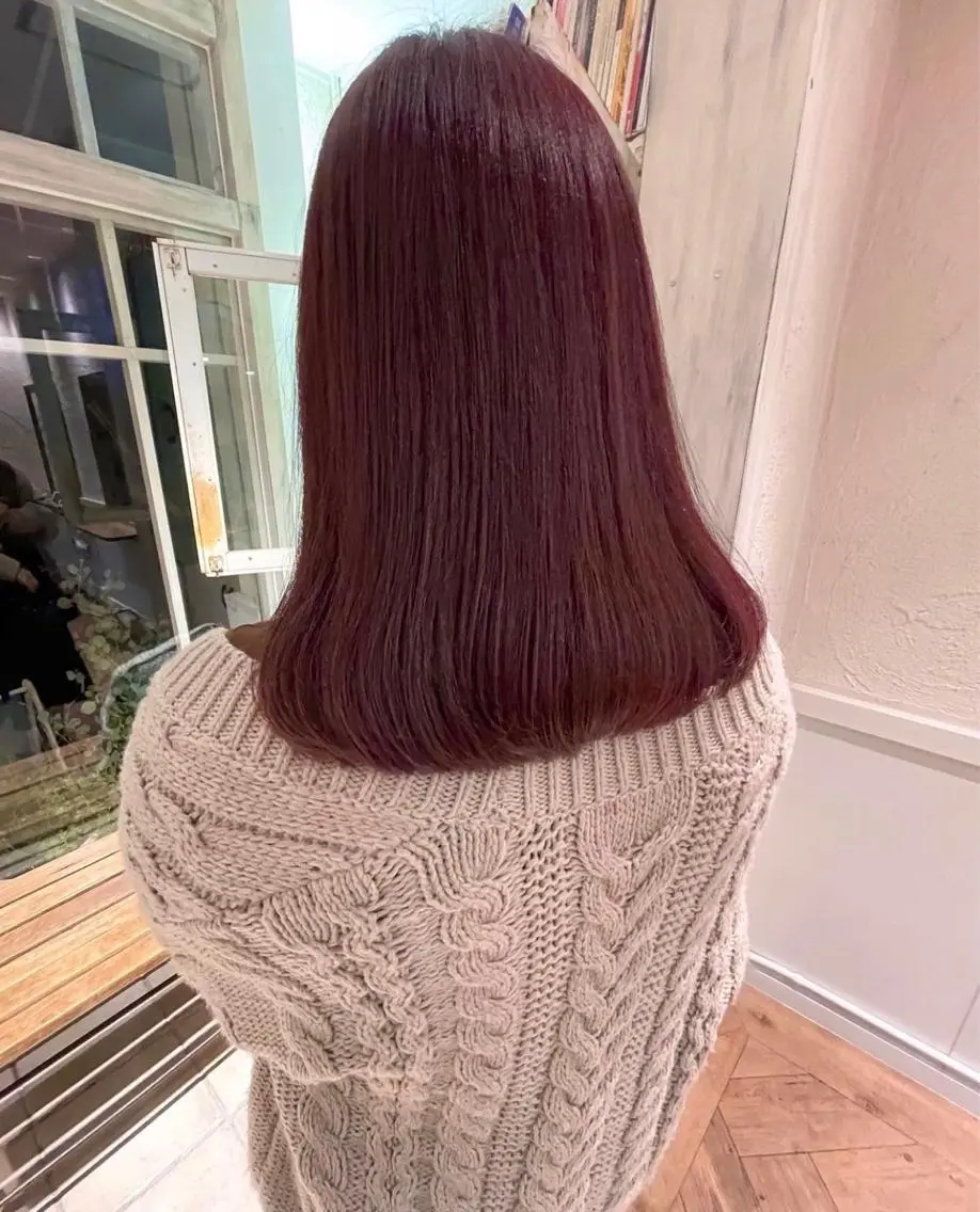セミロング カラー 🙃 透明感カラー/ボブのヘアスタイル