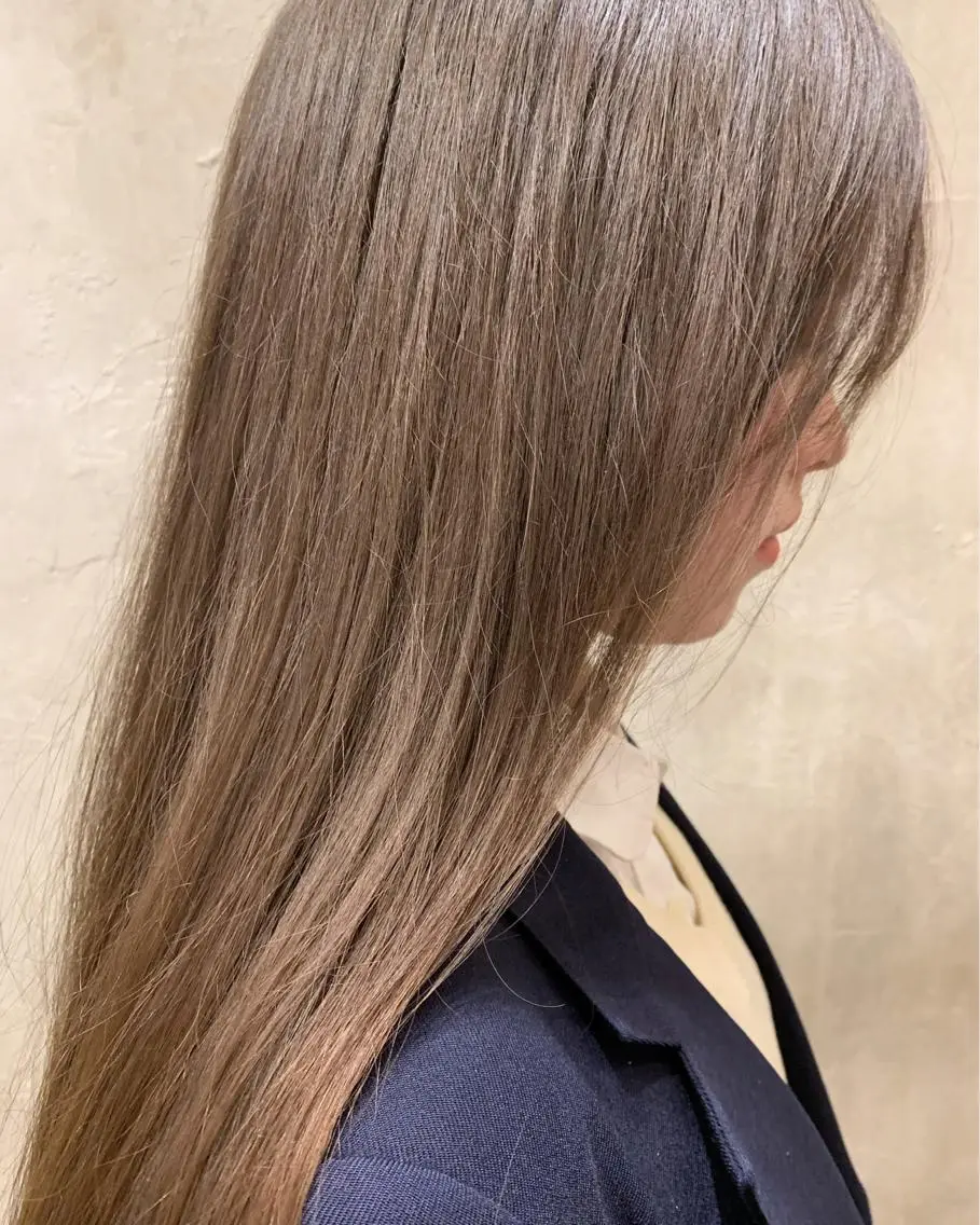 ロング カラー ボブパーマコテ巻き風 パーマNo1深江秀平のヘアスタイル