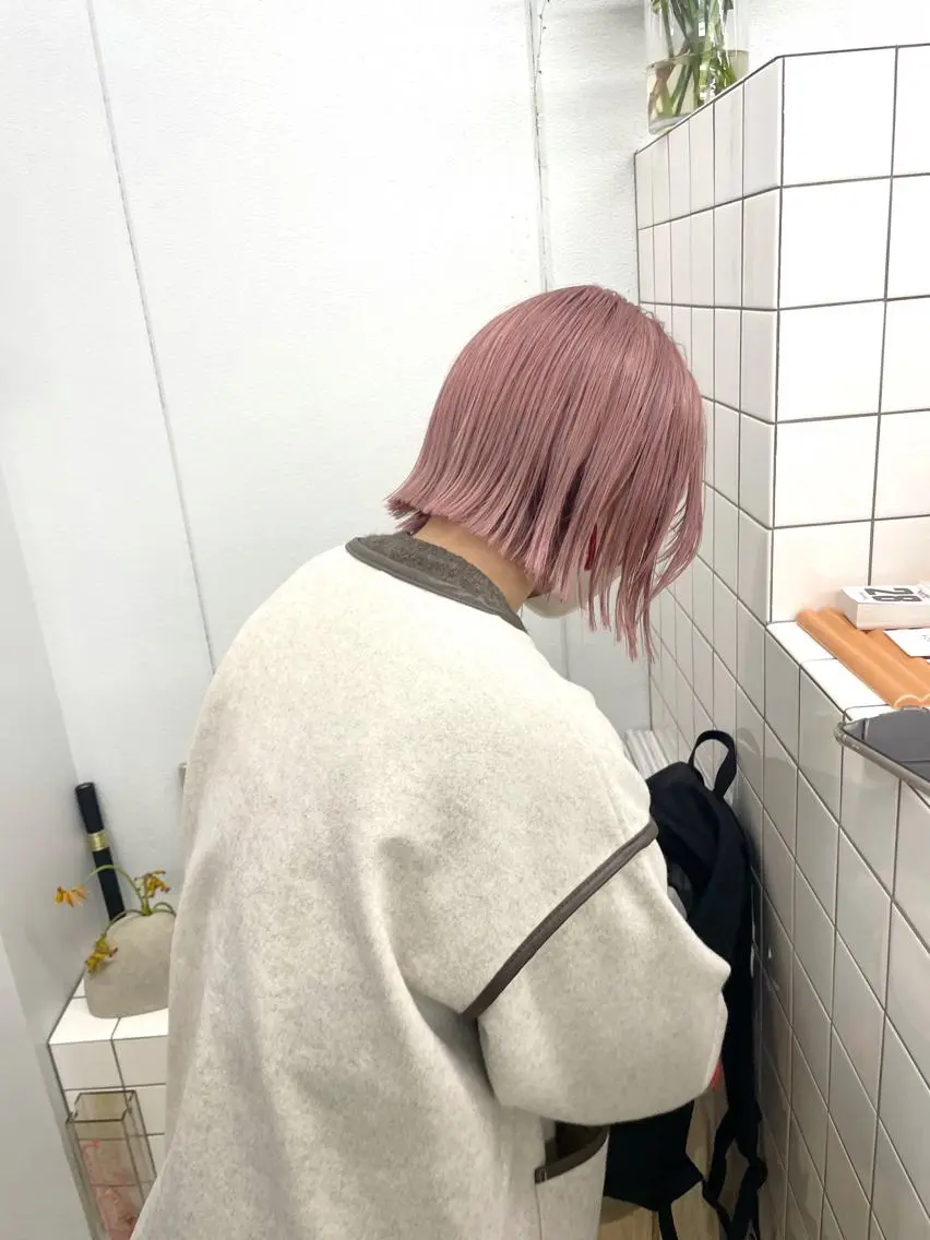 ショート カラー ヘアカラー トリートメント 関 京磨のヘアスタイル