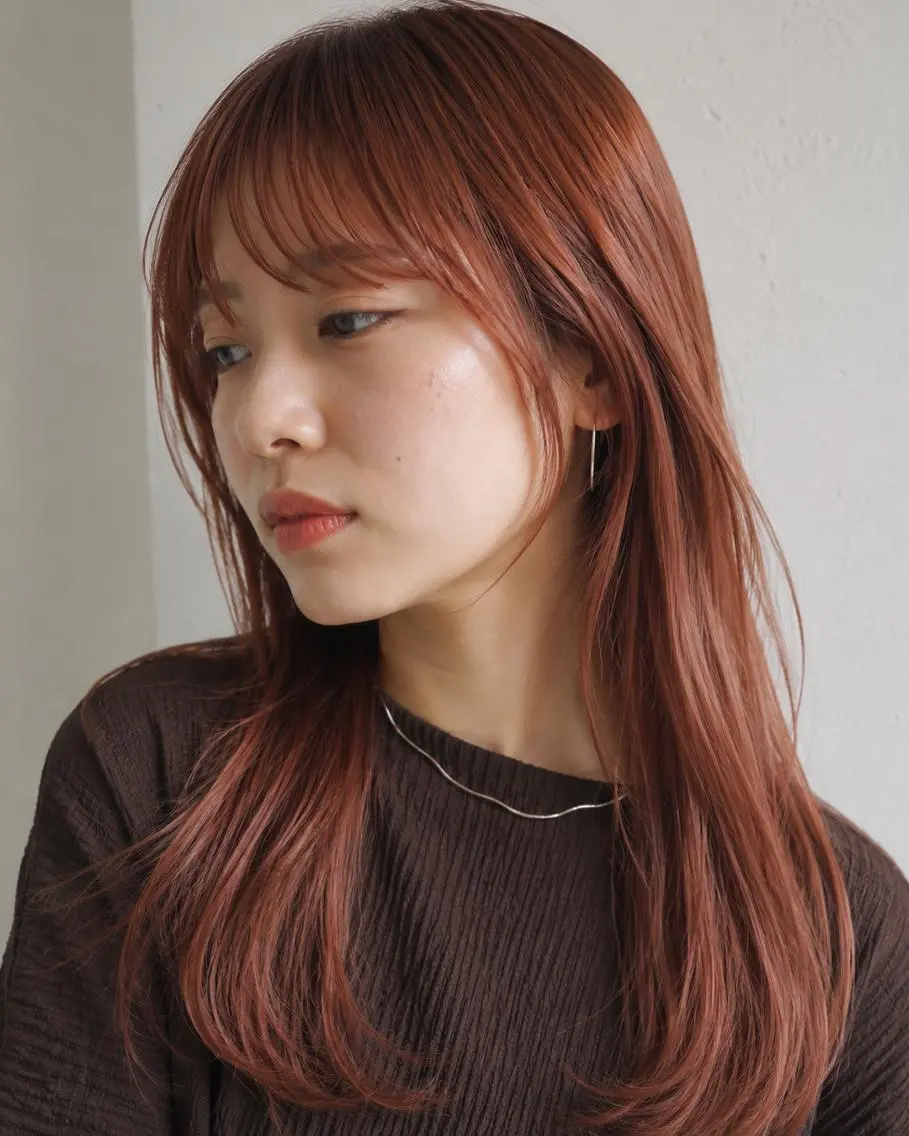 ロング カラーモデル募集☆ 小園彩夏のヘアスタイル