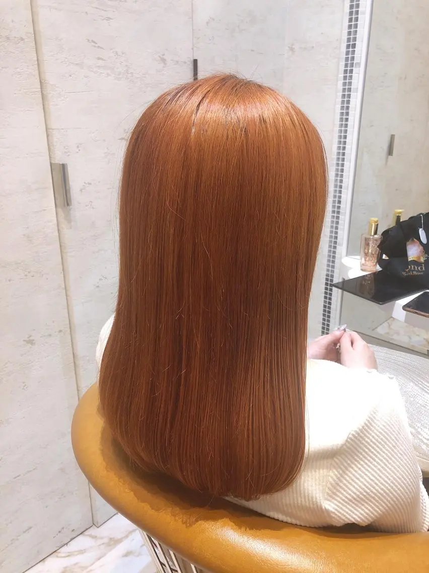 ミディアム カット ヘアカラー トリートメント 代表山口ひな 髪質改善のプロのヘアスタイル