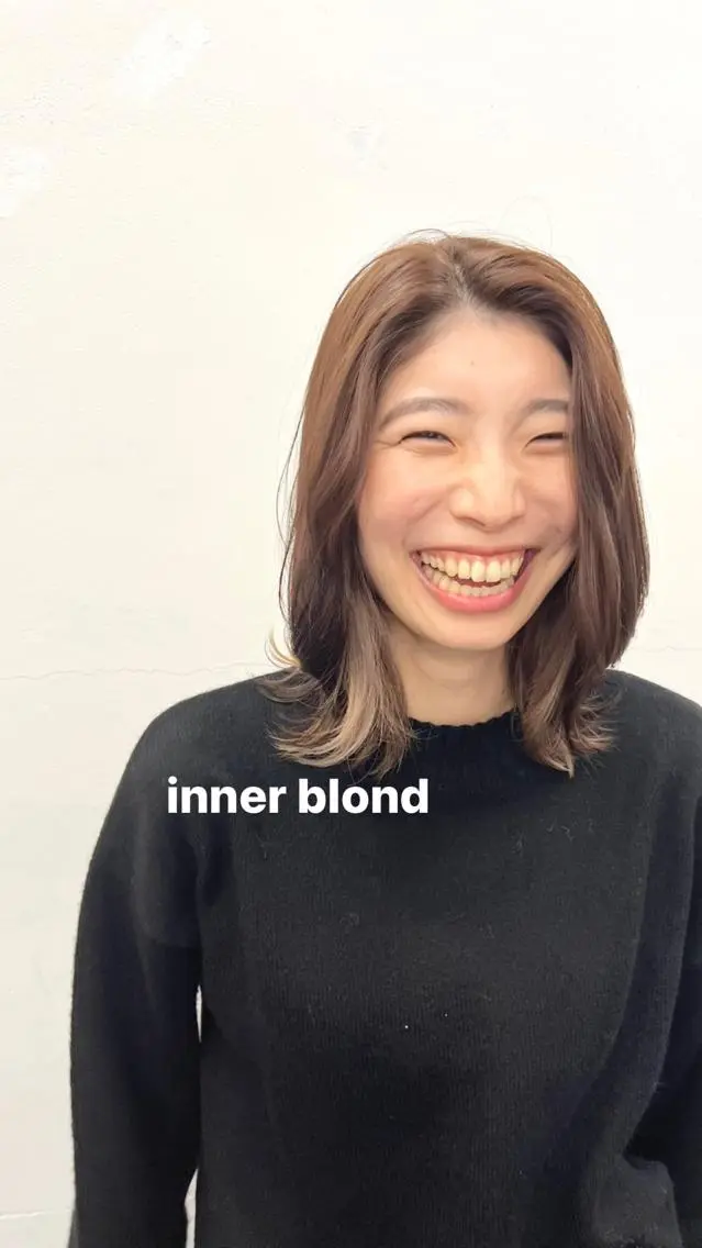 ミディアム カラー ヘアアレンジ ヘアカラー トリートメント HARU//原宿🤍 リピート率NO.1のヘアスタイル