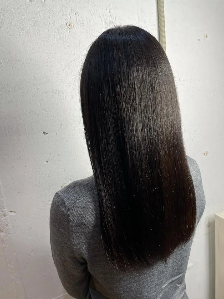 ロング パーマ ロング ストレートパーマ カット トリートメント 💛丁寧さNo.🥇 🧸片山智裕💛のヘアスタイル