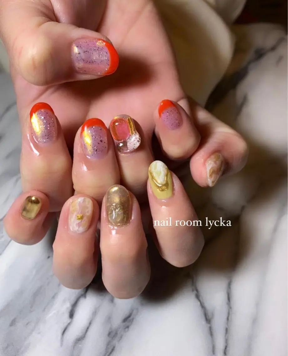 ネイル ネイルルームリッカ 𝐦𝐚𝐲𝐮のネイルデザイン