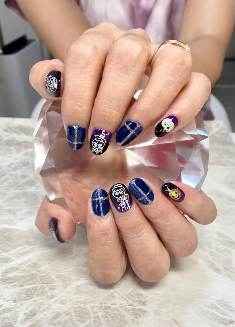 ネイル ハロウィン ハンドネイル ゆぴねいる yupinailのネイルデザイン
