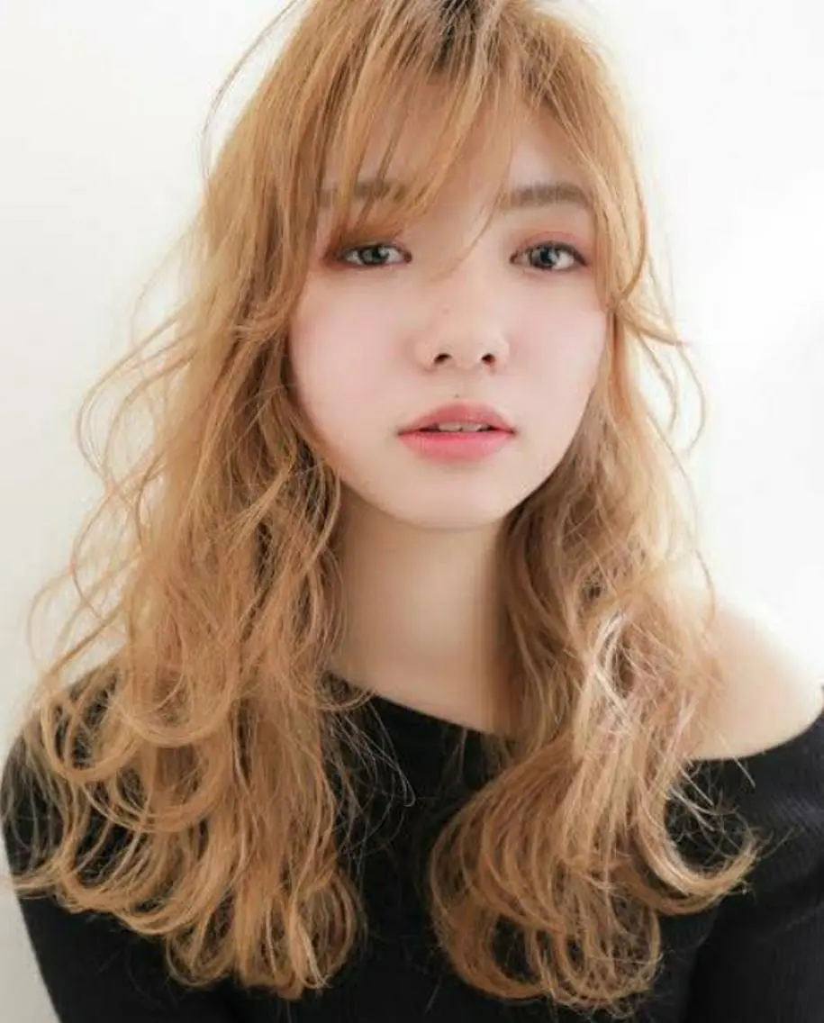 ロング カラー パーマ ヘアアレンジ ✂️✂️徳　田✂️ ✂️のヘアスタイル