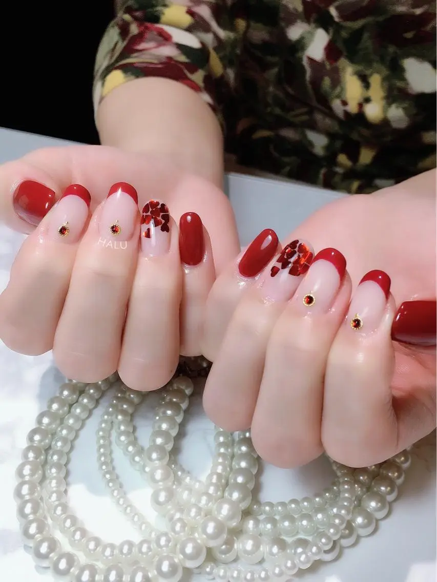 ネイル ボルドー HALU ハルのネイルデザイン
