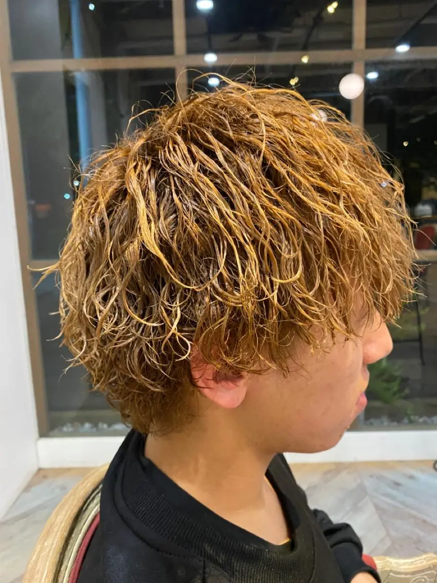ミディアム パーマ メンズ 【sida茨木】小島 健太郎🫧✨のヘアスタイル