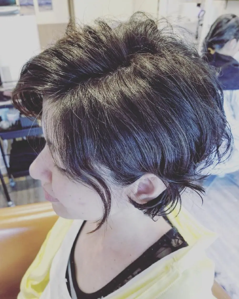 ショート パーマ カラー アディクシーカラー 外国人風カラー spa hair ark 富井直美のヘアスタイル