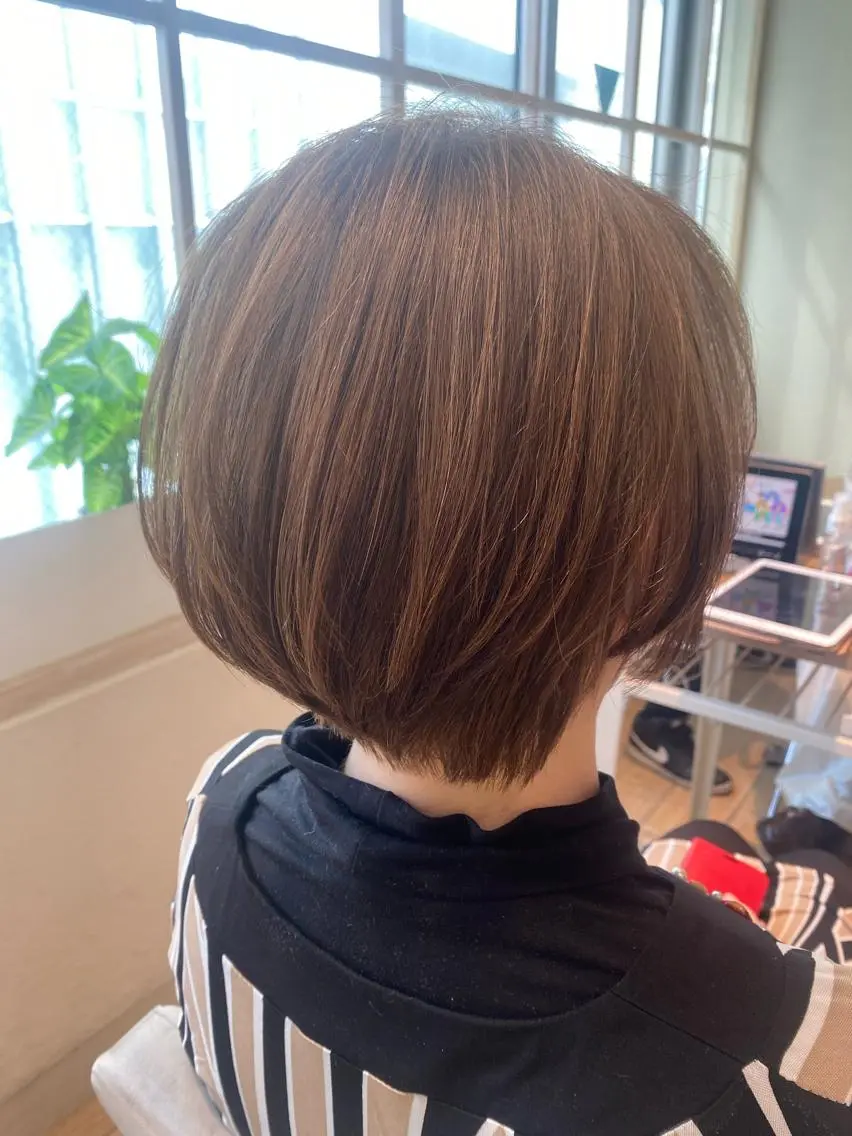 ショート ショートボブ ボブ ショートヘア 顔周り/くびれヘア 韓国ヘア💕風間るなのヘアスタイル