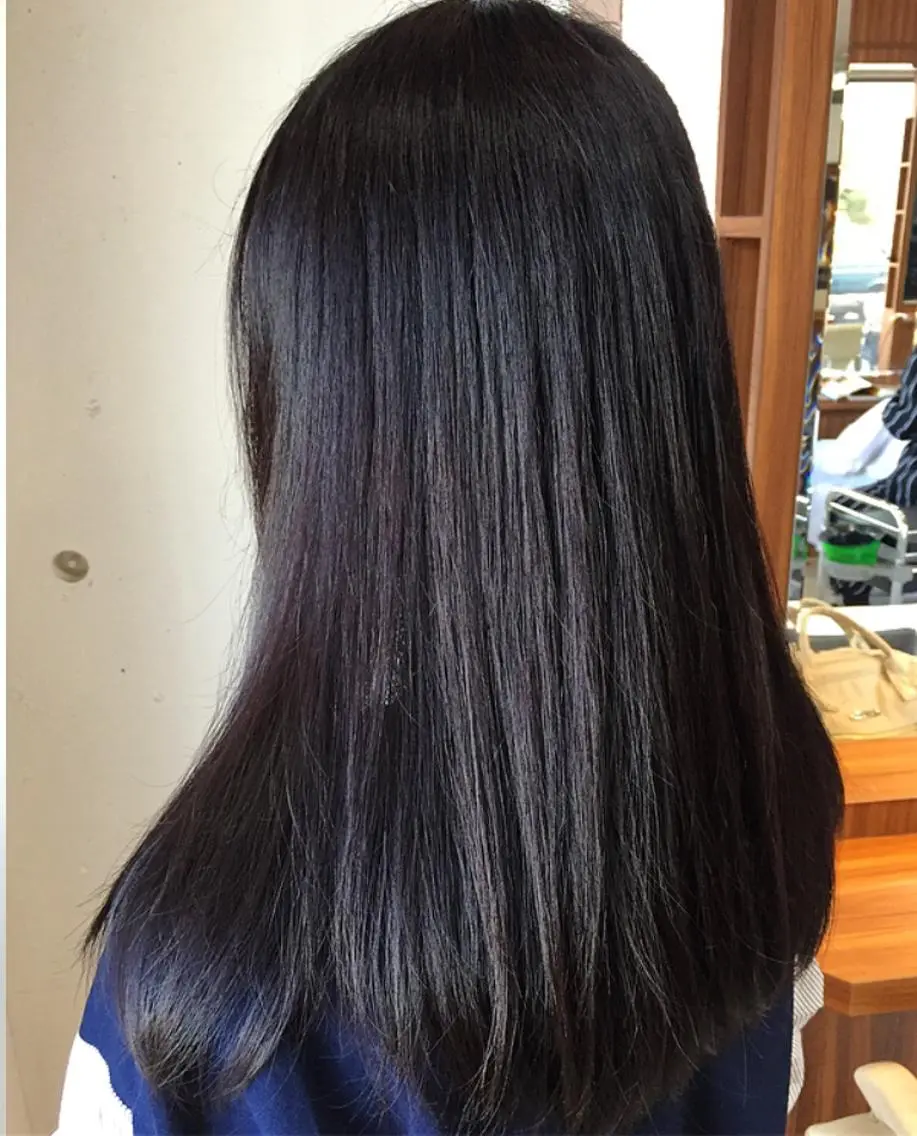 ロング カラー 脱白髪染め美容師 竹内涼乃のヘアスタイル