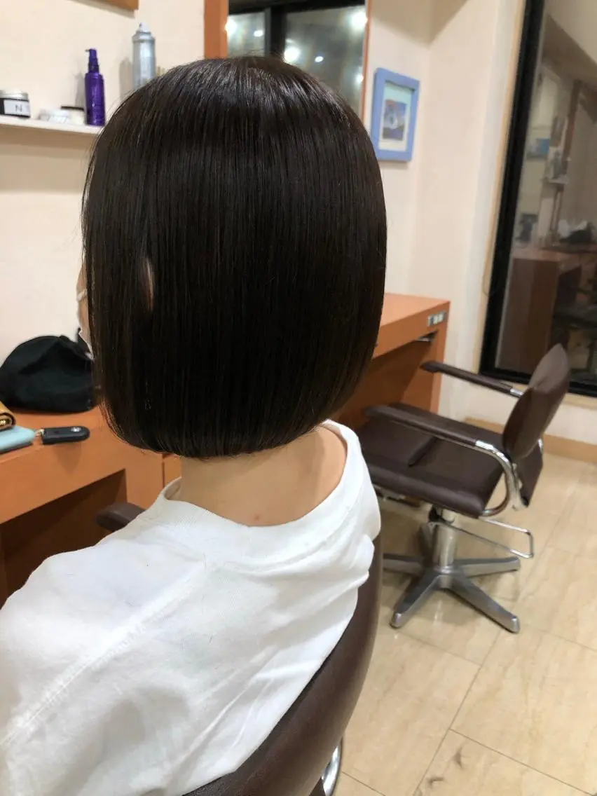 ミディアム 切りっぱなしボブ ボブ カット 仕上がり満足度 No.1池田篤史のヘアスタイル