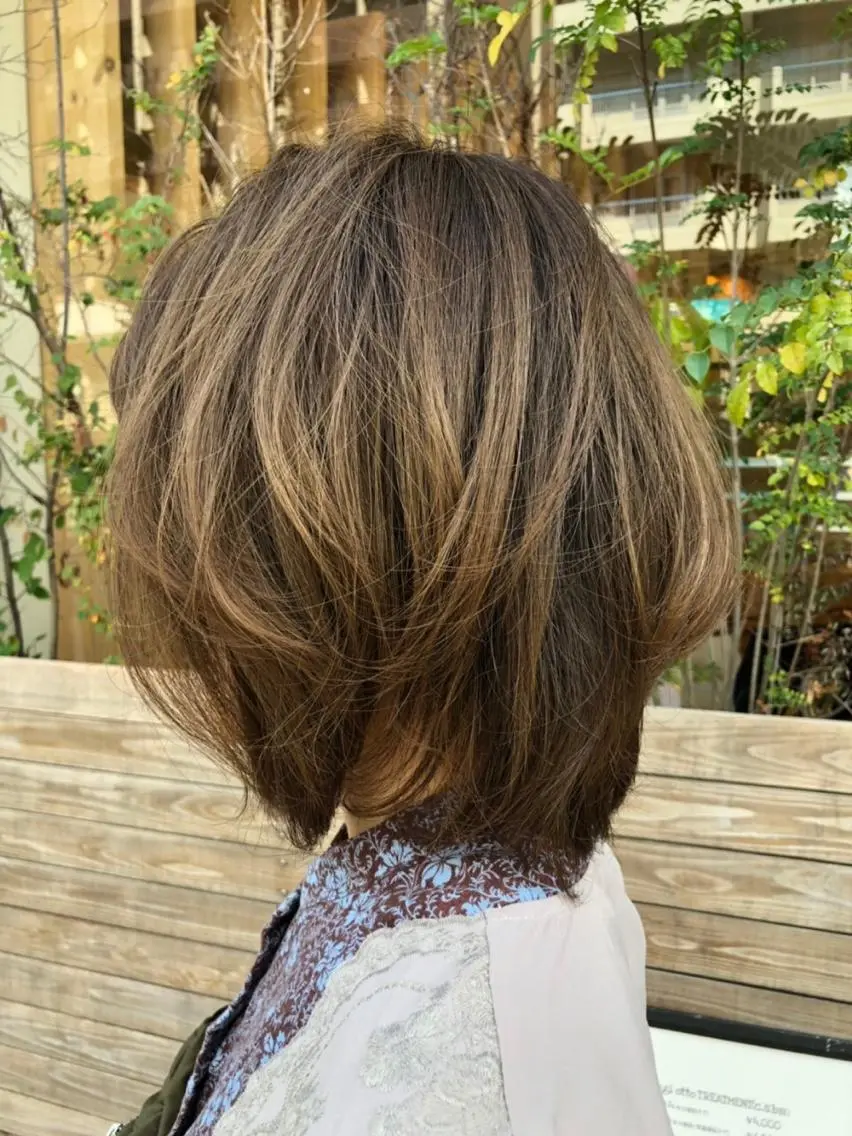 ミディアム カラー 髪質改善 十河　勇作のヘアスタイル