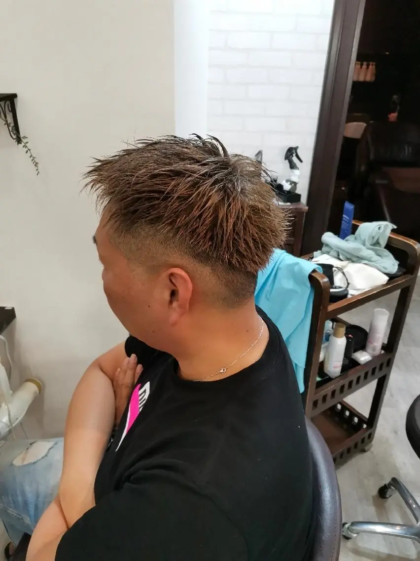 メンズ ツヤ髪ケアカラー✨ 中谷良成のヘアスタイル