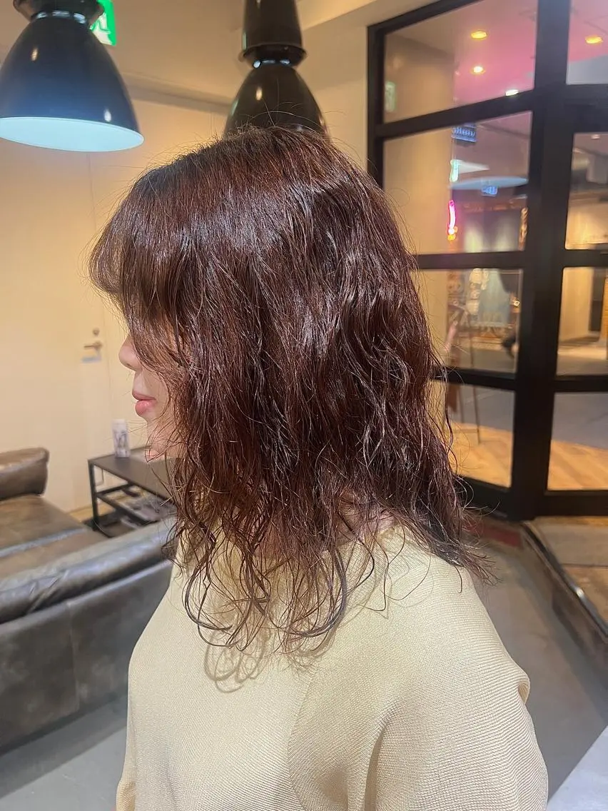 パーマ beleefric 🩵チセのヘアスタイル