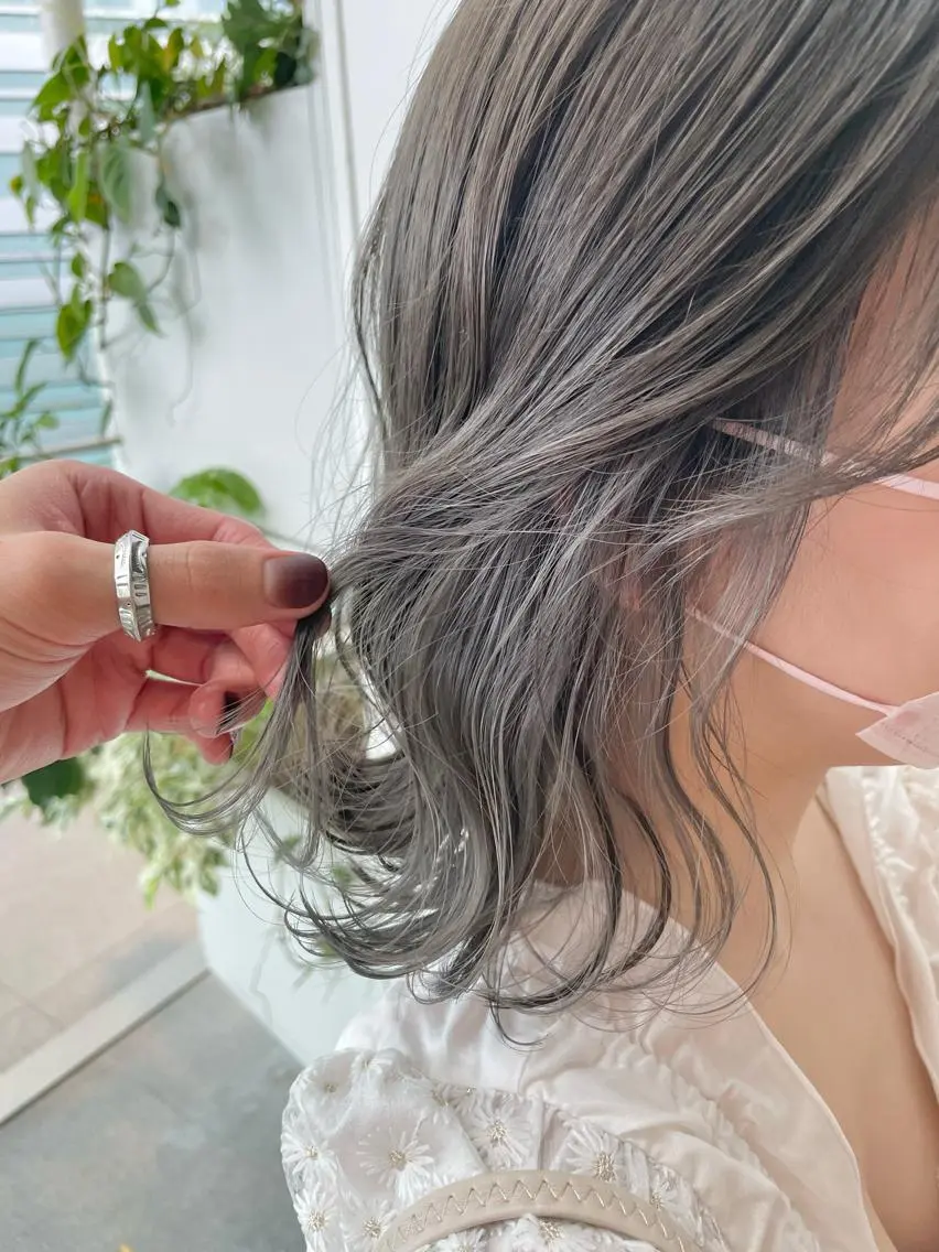 ミディアム ヘアカラー 東北No.1完全個室 💐梶谷社長のヘアスタイル