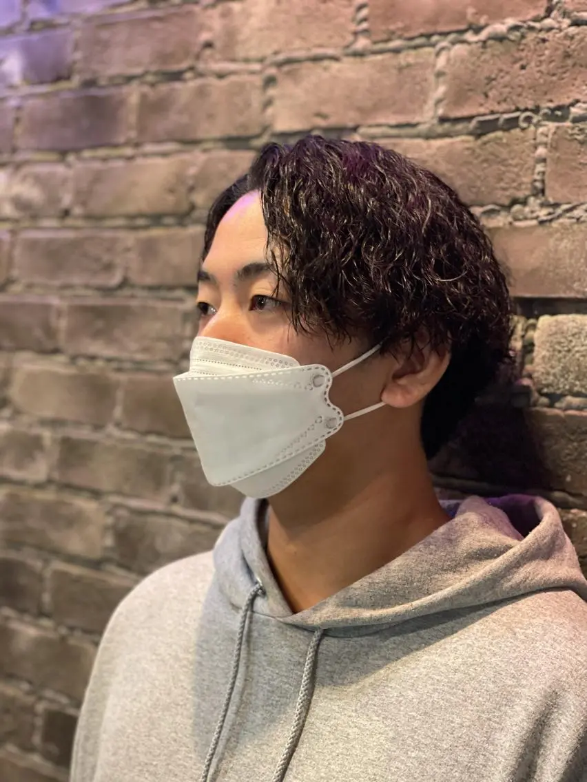 メンズ メンズパーマ カット パーマ ショートとレイヤーが 好きな人|三浦翔のヘアスタイル