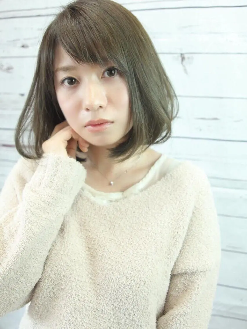 ショート カラー パーマ 平井 秀乙のヘアスタイル