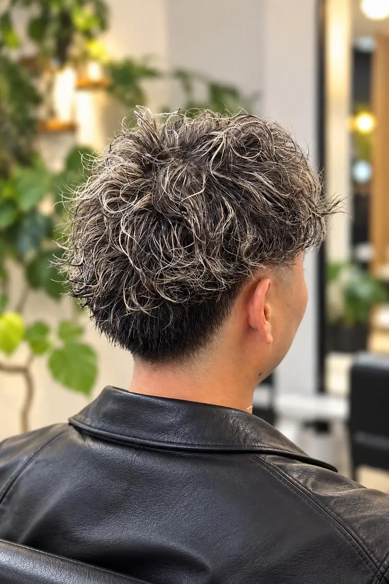 ショート メンズ カット ヘアカラー パーマ TAKA|名駅| 清潔感×上品垢抜けのヘアスタイル