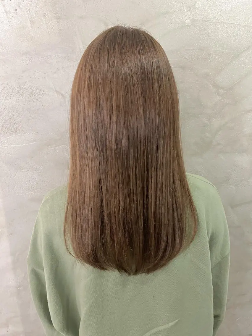 セミロング カラー ブリーチ ブリーチなしカラー 透明感カラー/ ブリーチ無し/RYOのヘアスタイル