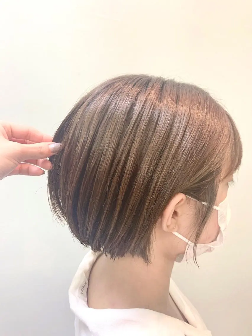 ショート ボブ 🤍🐰韓国ヘア/ レイヤー🤍菅原麻里のヘアスタイル