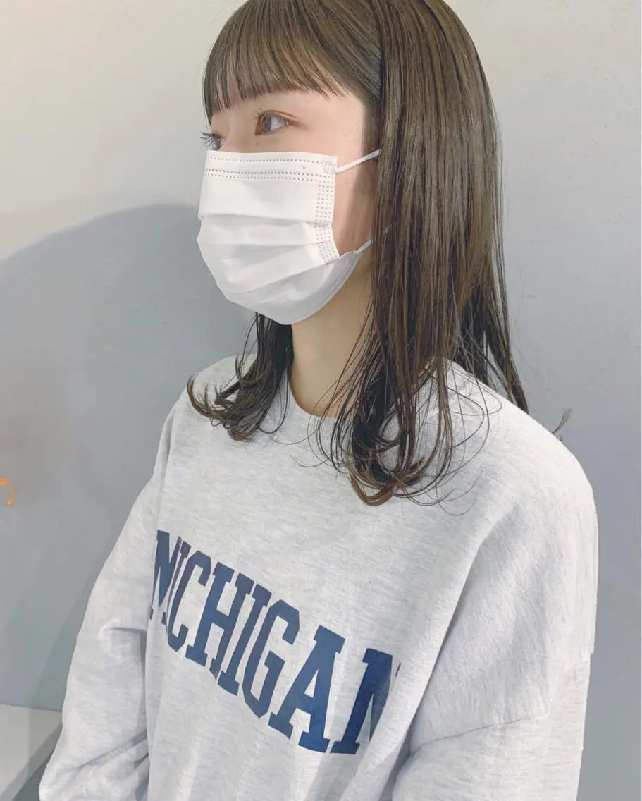 ミディアム カラー ボブパーマコテ巻き風 パーマNo1深江秀平のヘアスタイル
