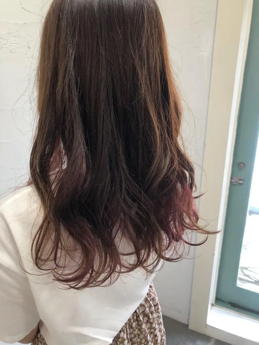 ロング カラー ヘアアレンジ インナーカラー 眠れるヘッドスパ✨ chacoのヘアスタイル