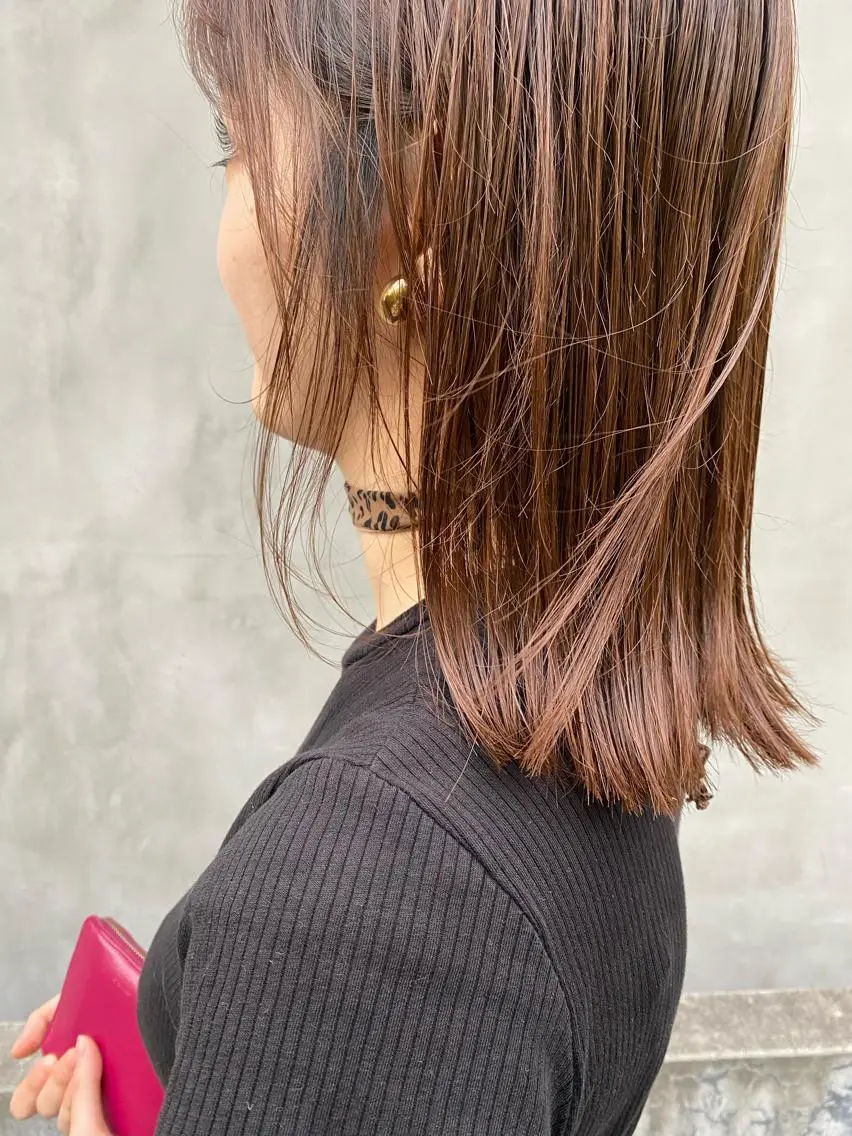 ミディアム カラー パーマ ヘアアレンジ メンズ キッズ ネイル マツエク・マツパ ベージュカラー ブラウンカラー カラーマツエク ブラウン インナーカラー/ KANAのヘアスタイル