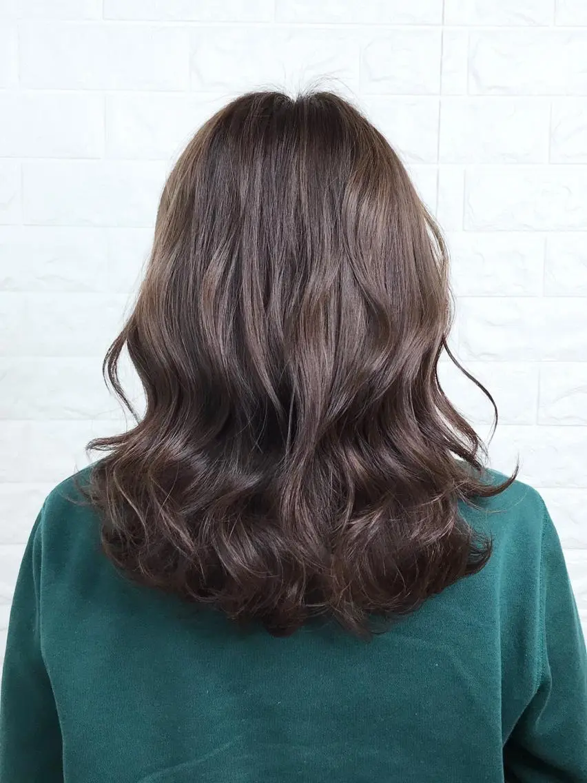 ミディアム カラー 髪質改善縮毛矯正 美容師✂️山崎竜二のヘアスタイル