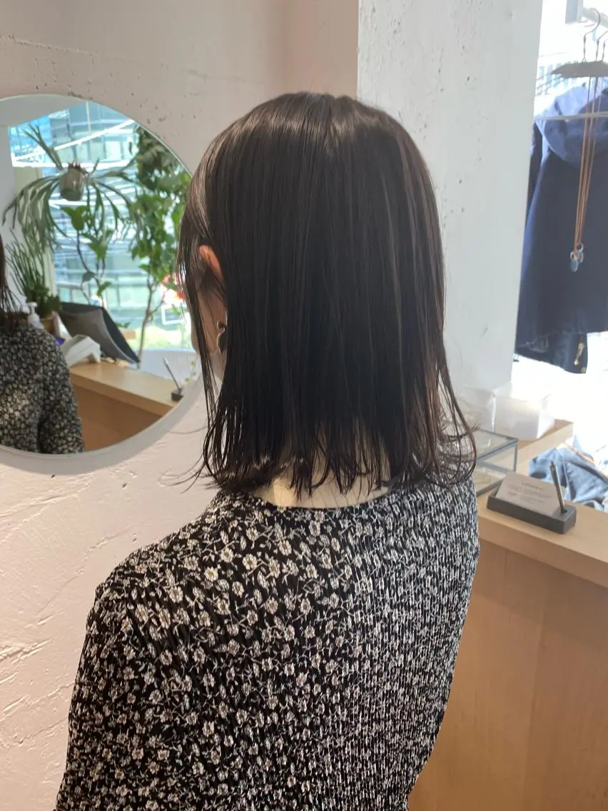 ミディアム カット ヘアカラー トリートメント 🟩白髪ぼかし ショート/大司のヘアスタイル