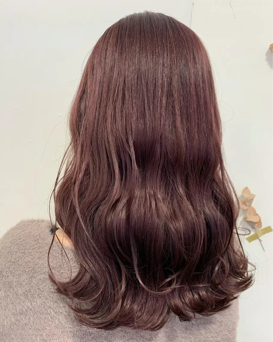 ロング カラー ラベンダーカラー ラベンダーピンク ピンクカラー 拝頭　奈枝 Beretのヘアスタイル