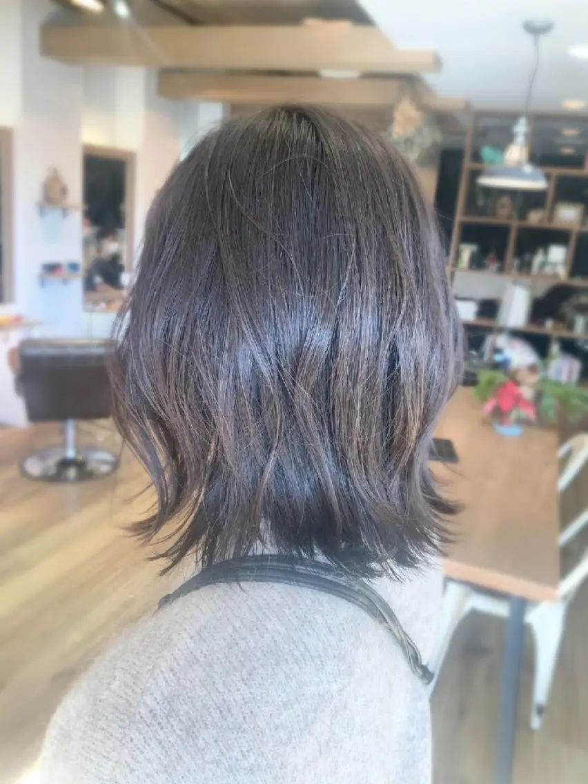 カラー グレージュ ラベンダーカラー ラベンダーグレージュ ラベンダーグレー 堀 望美のヘアスタイル