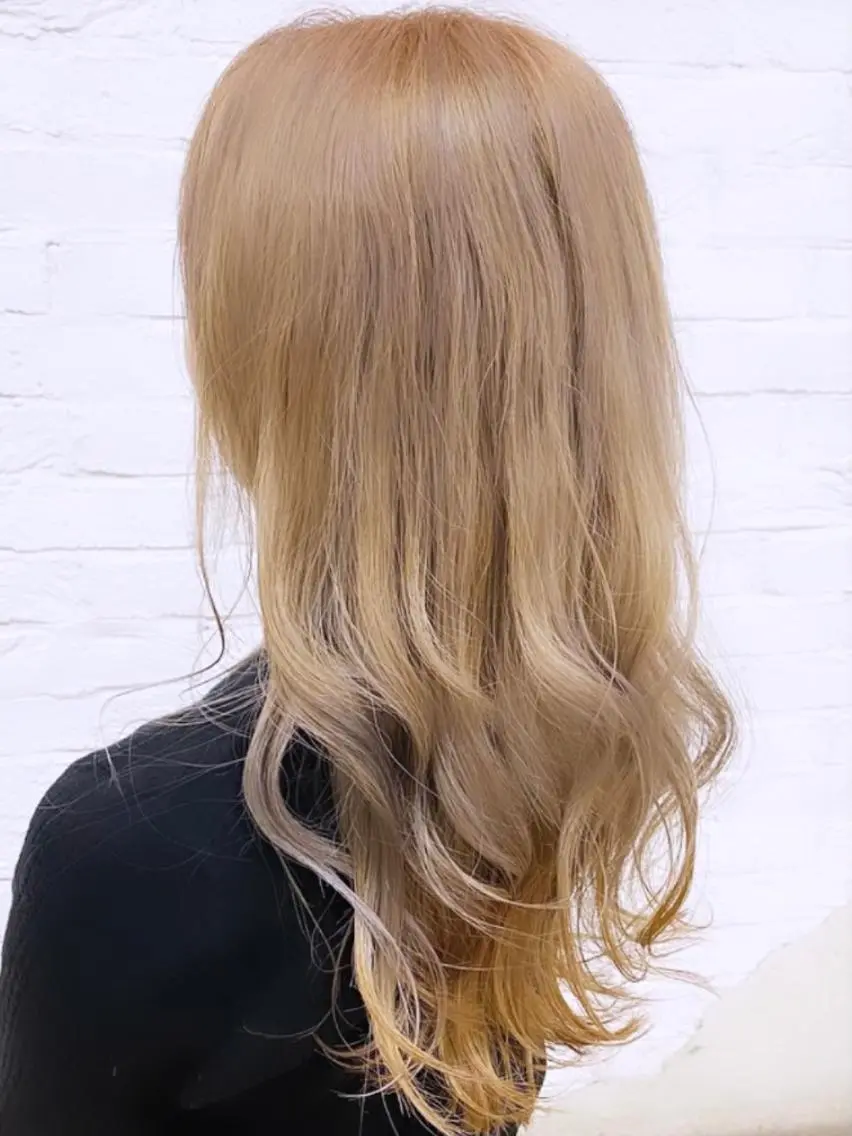 ロング カラー 女性目線でつくる ボブ縮毛矯正のヘアスタイル