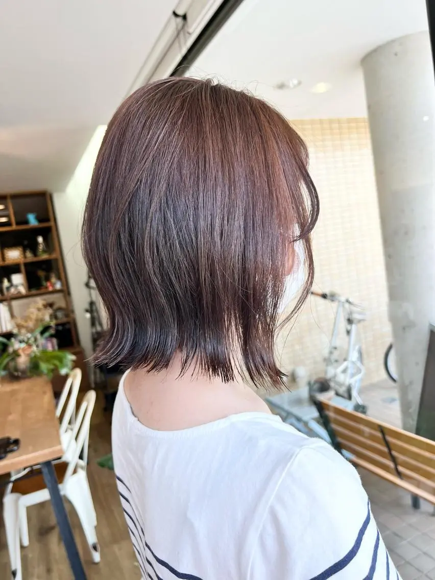 ミディアム ボブ 堀 望美のヘアスタイル