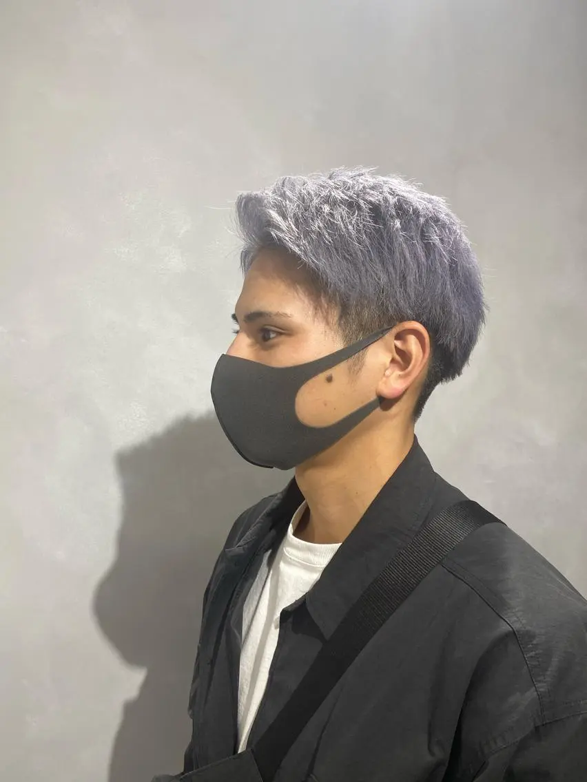 カラー メンズ メンズブリーチ ブリーチ ブロンド カット ヘアカラー トリートメント 髪質改善/縮毛矯正 レイヤー/松川匠のヘアスタイル